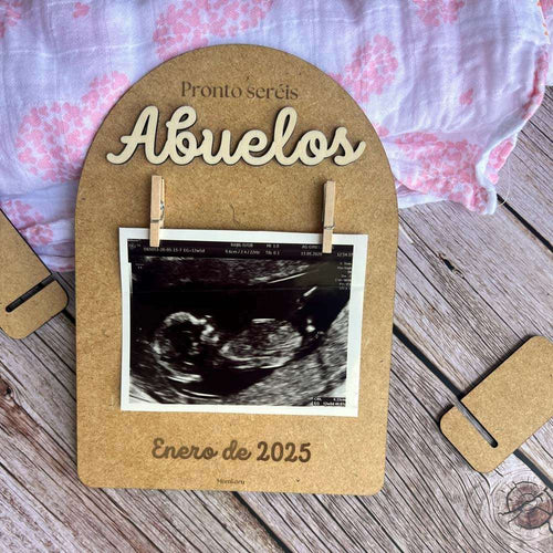 anuncio de embarazo personalizado