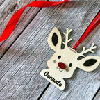 bola navidad personalizada reno, bola de navidad con nombre Gonzalo