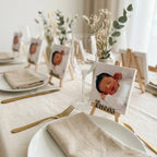 recuerdos bautizo caballete lienzo bebe nombre invitados