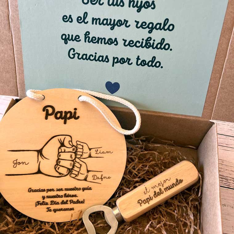 caja regalo para papa dia del padre sorpresa