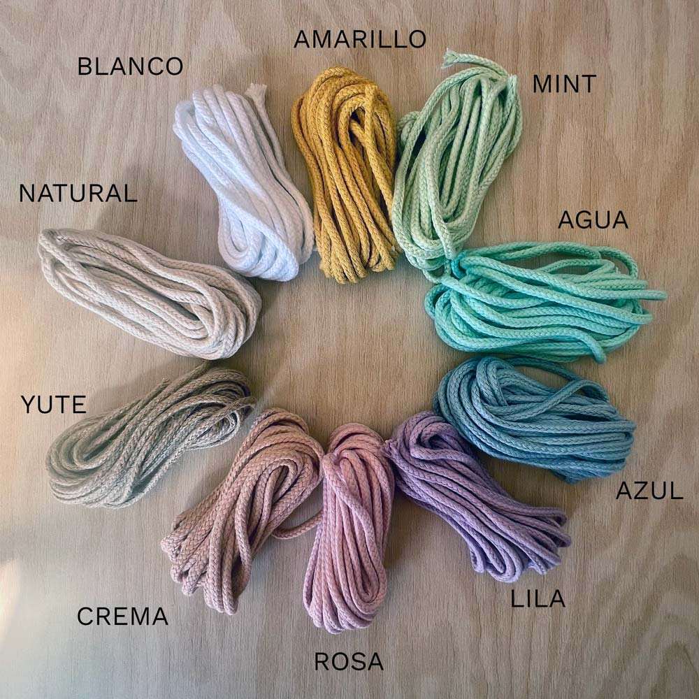 Colores de cordón de algodón disponibles para el natalicio personalizado