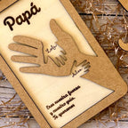 cuadro papa marco personalizado papa manos regalo personalizado para papa