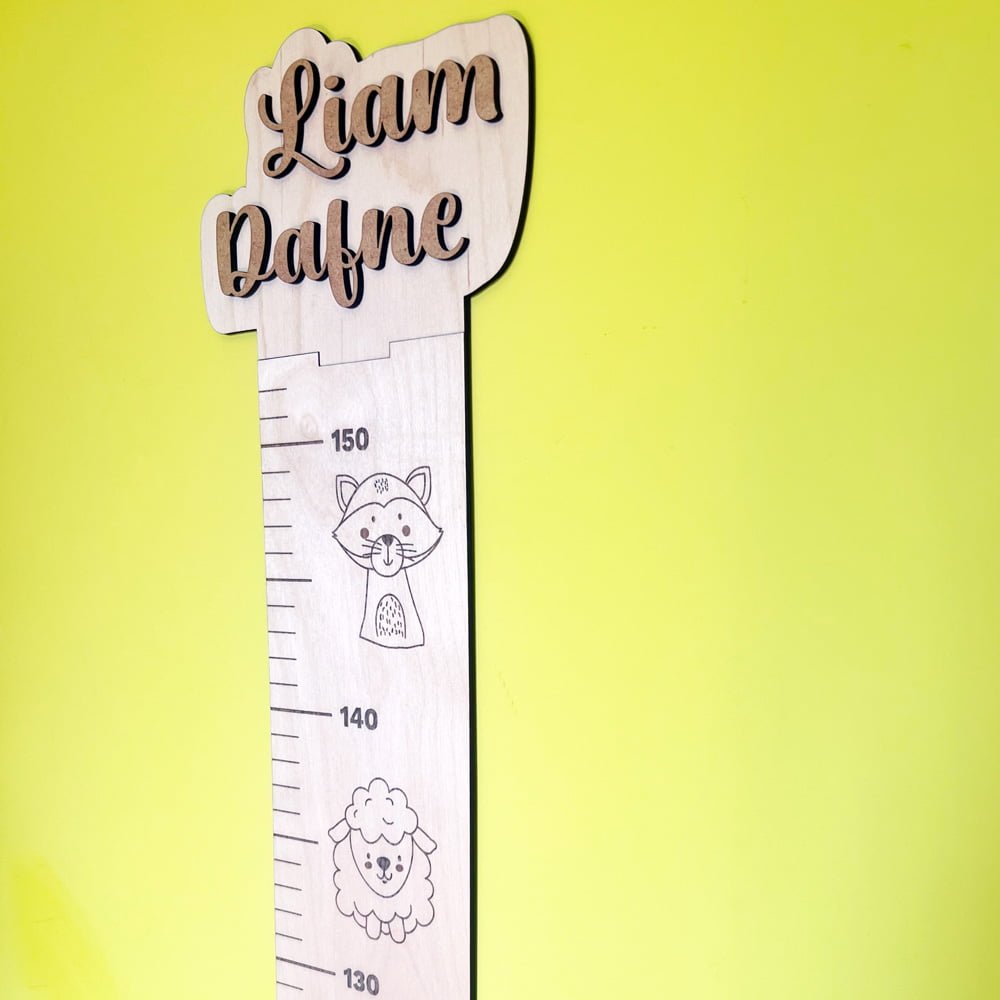 medidor infantil madera con nombre personalizado 2