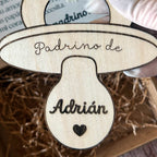 peticion madrina o padrino de bautizo - chupete