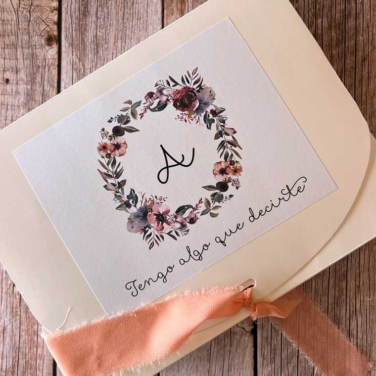 peticion testigo boda personalizada caja sorpresa testigo