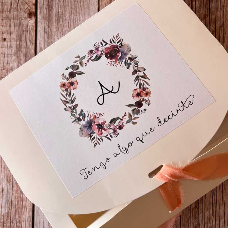 peticion testigo boda personalizada caja sorpresa testigo