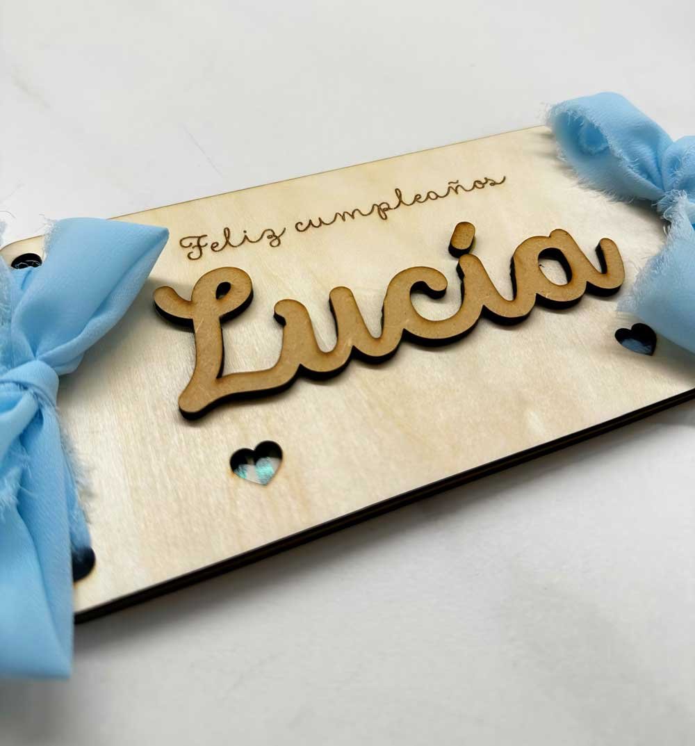 Tarjeta de cumpleaños personalizada porta billetes