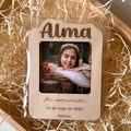 portafotos comunion personalizado en madera