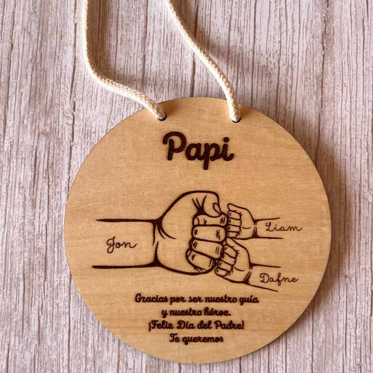 regalo dia del padre placa personalizada para papa