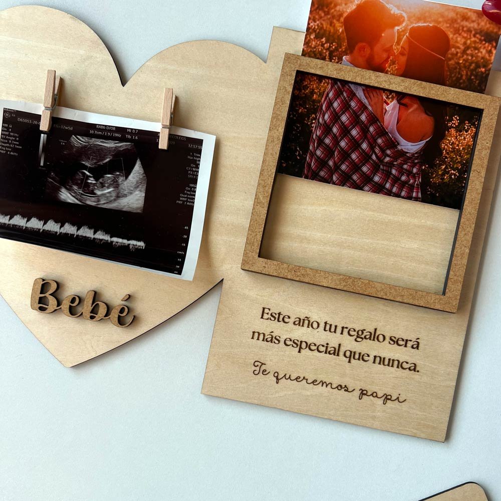 regalo san valentin marco fotos ecografia, regalo papa, regalo primer dia del padre, regalo para futuro papa