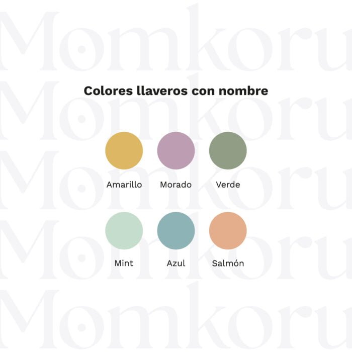 colores llaveros personalizados