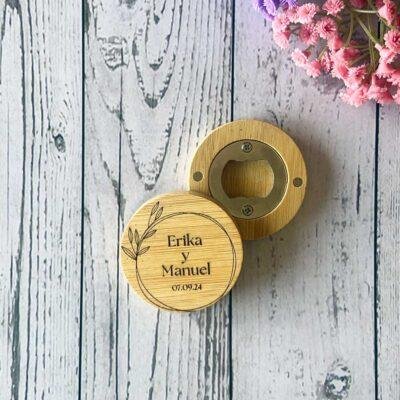 abridores personalizados, con iman boda