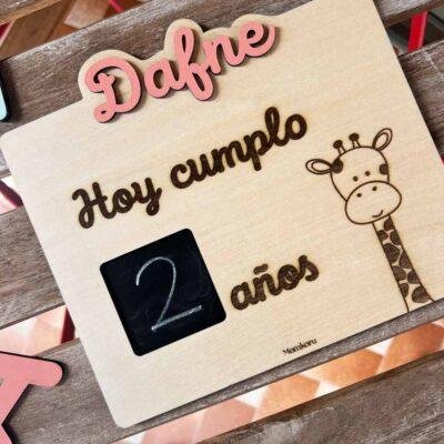 cartel de cumpleaños personalizado