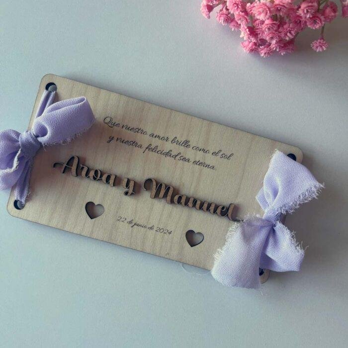 porta billetes personalizado boda