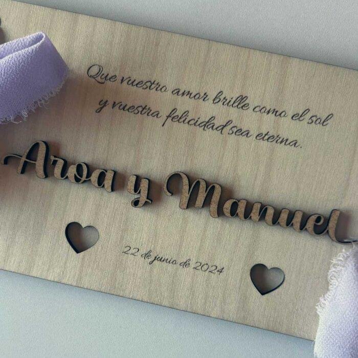 porta billetes personalizado boda