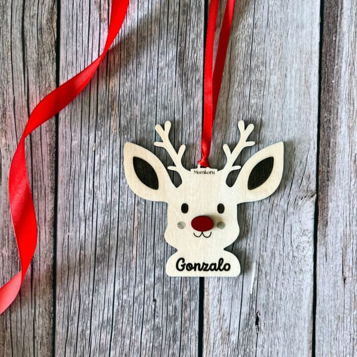 bola navidad personalizada reno, bola de navidad con nombre Gonzalo