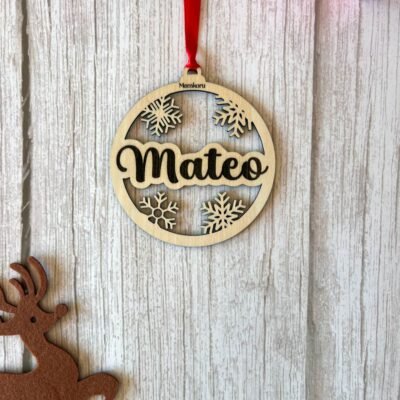 bolas de navidad personalizadas nombre, bola de navidad con nombre mateo